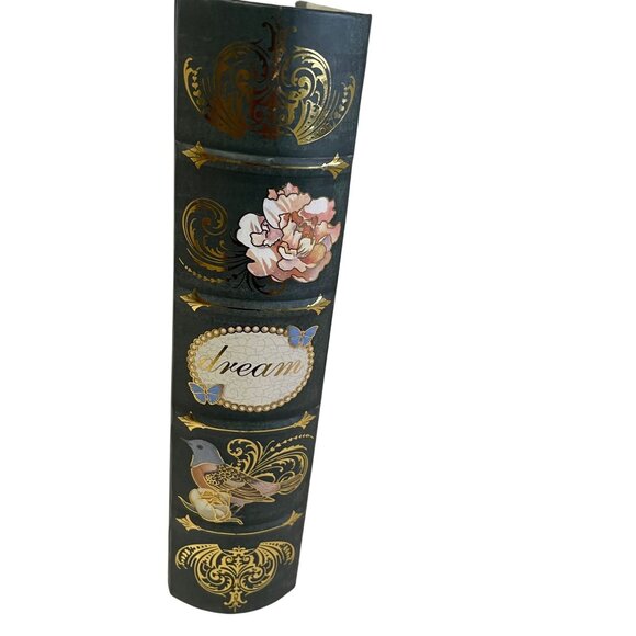 Inspirational Hardcover Journal With Floral & Butterfly Design Gold Accents Line - Picture 2 of 16